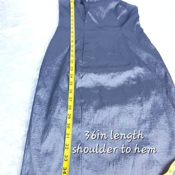S.L. Fashions Cap Slv Petal One Shldr Sheath Dress Size 8 Color is Nickel (NWT) - Picture 13 of 16